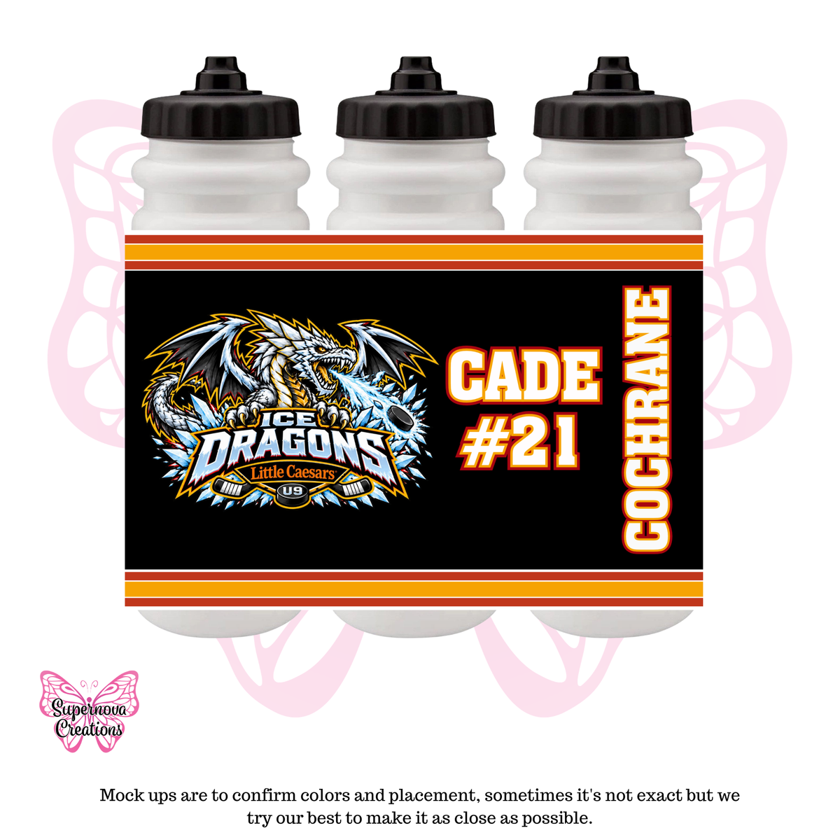Hockey Bottle - Ice Dragons