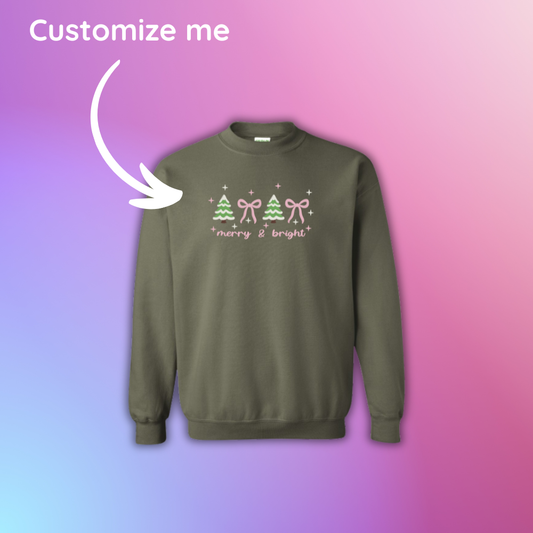 Christmas Embroidery - Crewneck
