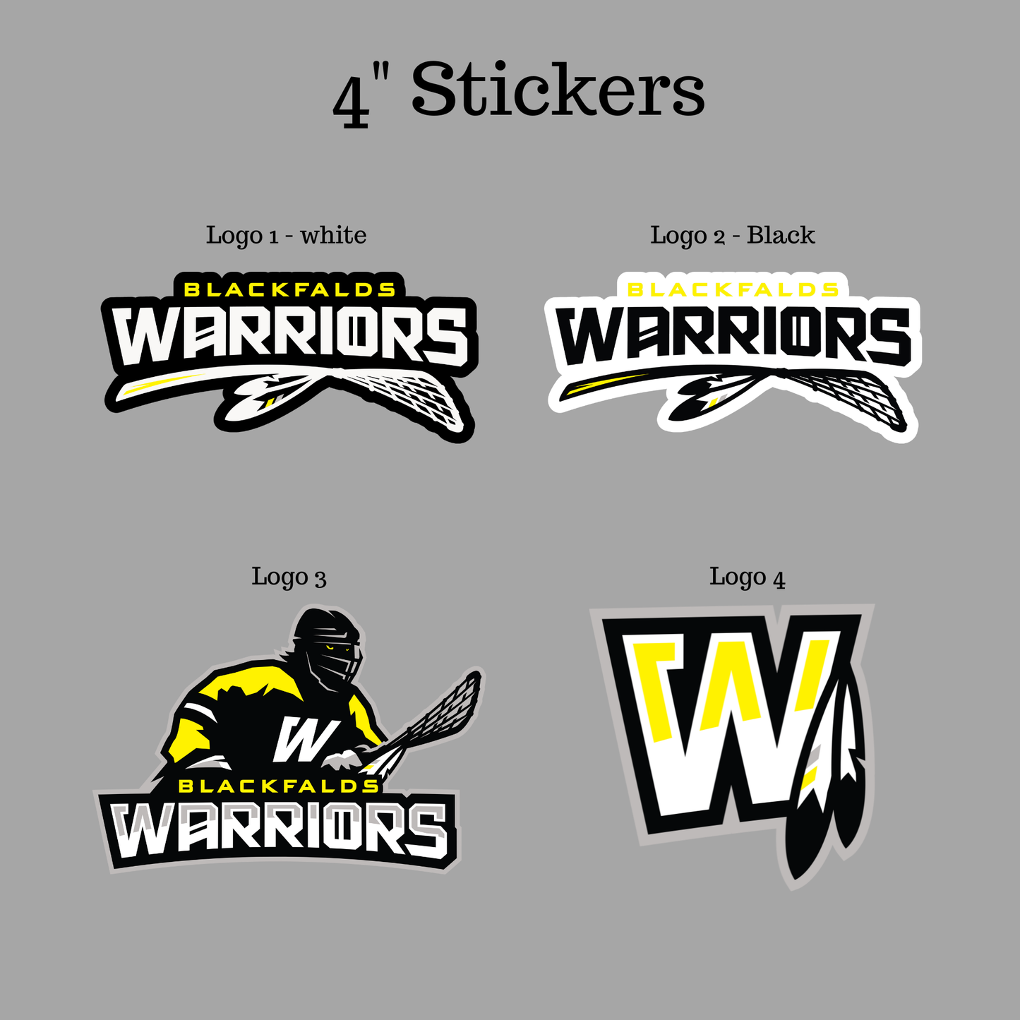 4" Stickers