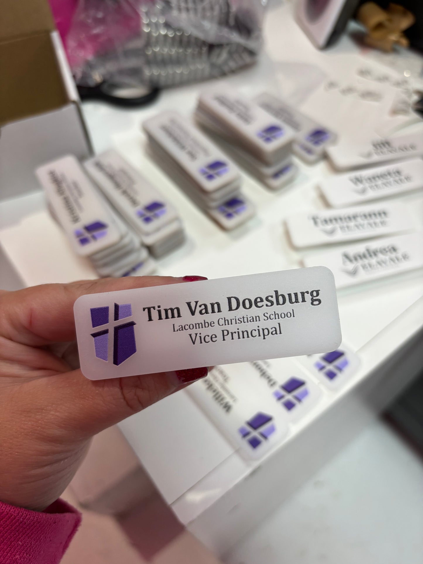 Magnetic Name Tag