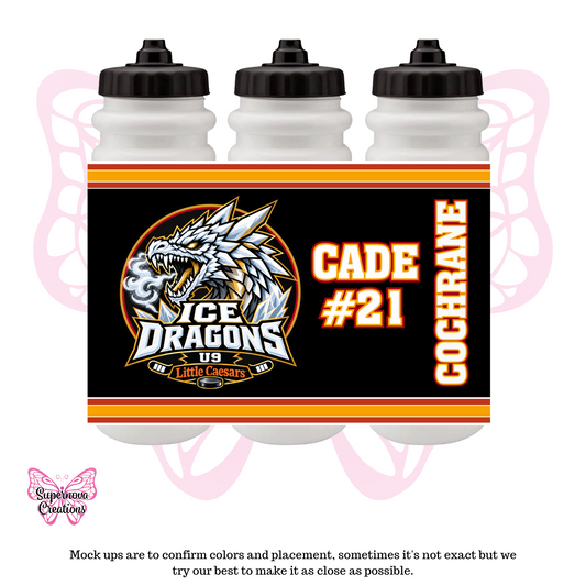 Hockey Bottle - Ice Dragons