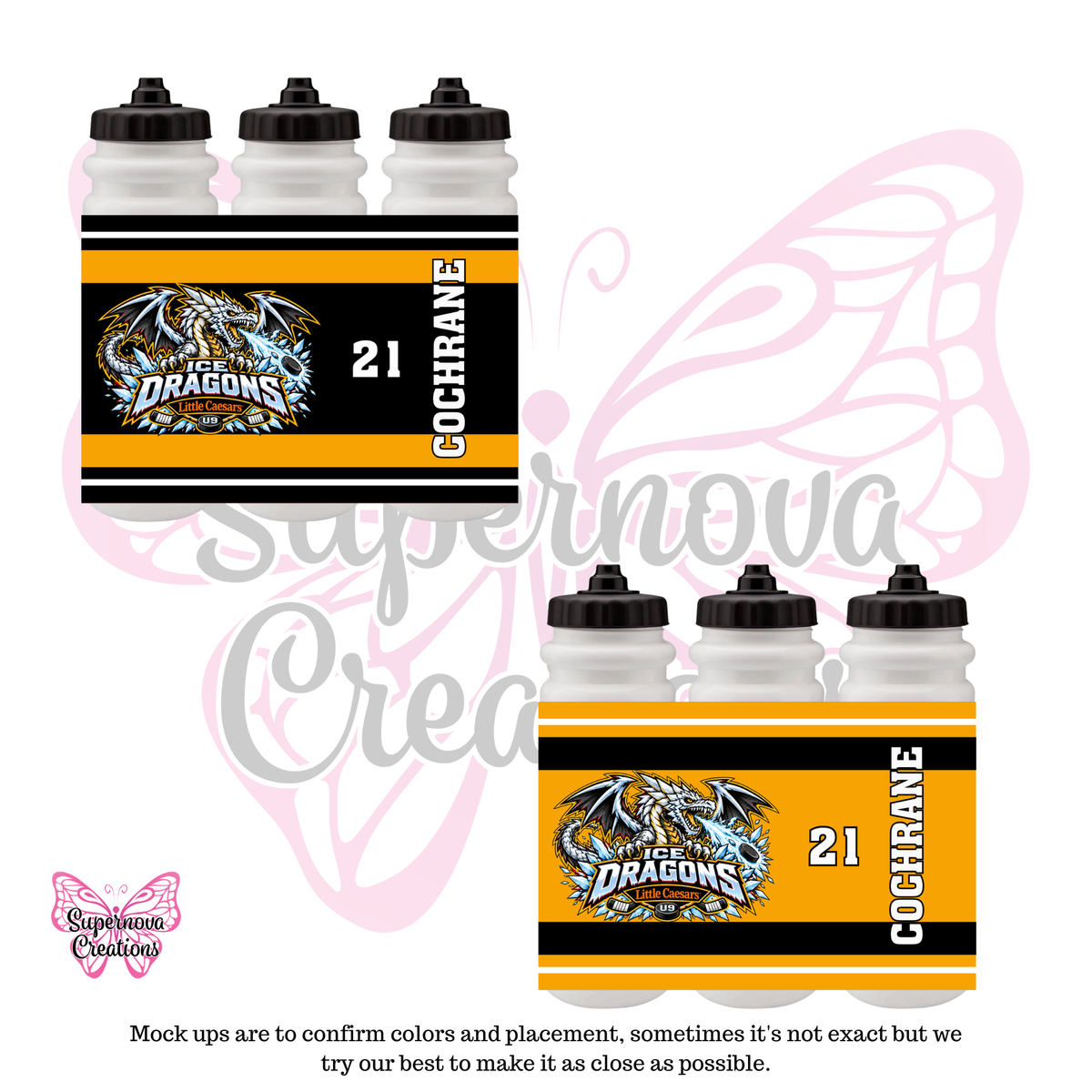 Hockey Bottle - Ice Dragons
